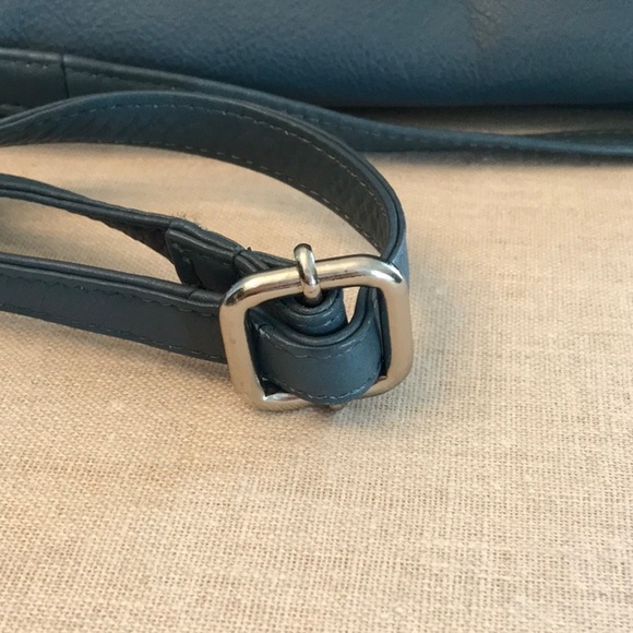 Blue Leather Crossbody - Picture 4 of 7